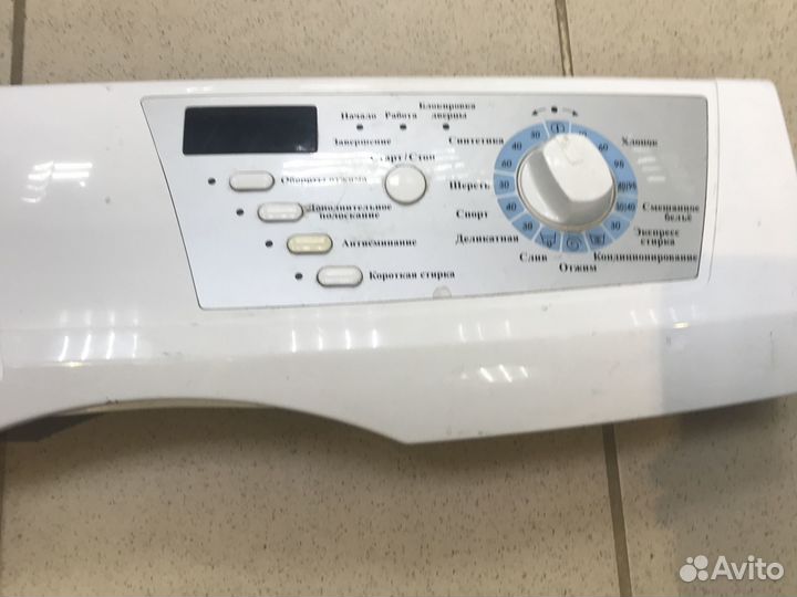Панель управления стиральной машины с платой