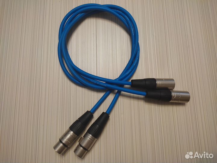Коммутация XLR(m) -XLR(f) Canare (Japan)