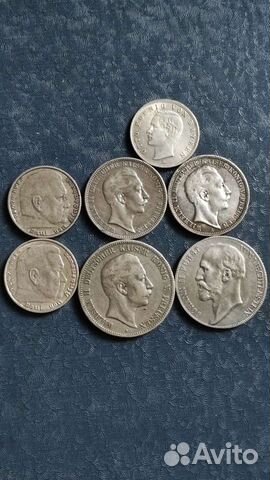 Монеты старинные Европа серебро