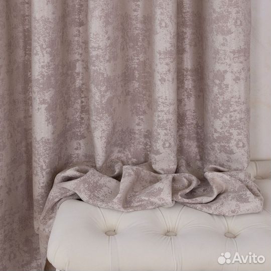 Портьеры мрамор Зарина Розовый жемчуг шторы
