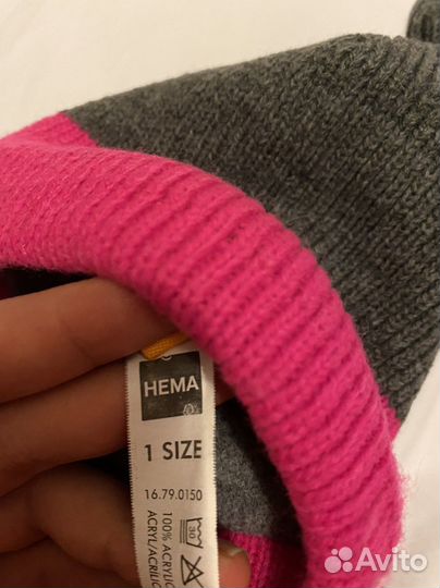 Шапка с ушками теплая 1 2 года