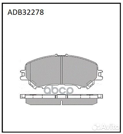 Колодки тормозные ADB32278 allied nippon