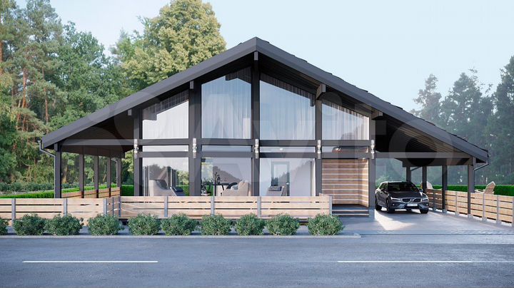 Дом 196 м² на участке 6,3 сот.