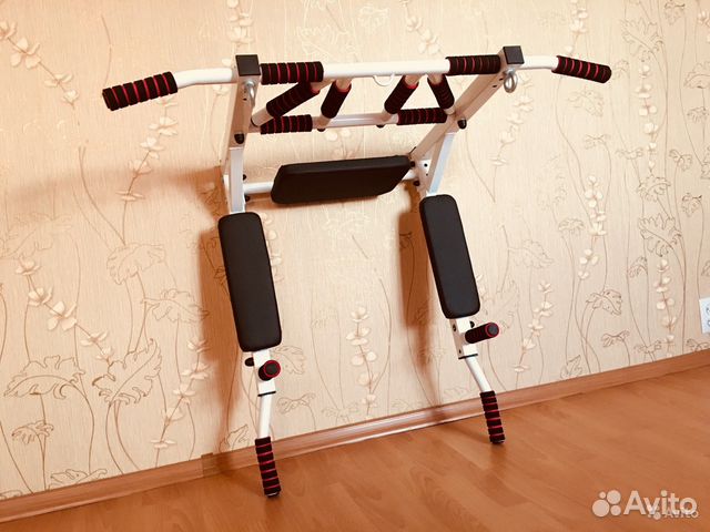 Турник+брусья+пресс 3в1 мультихват черно желтый