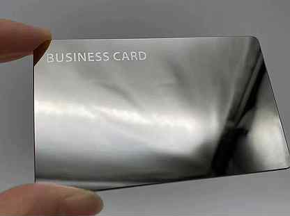 Умная визитка NFC и QR-ко�дом из металла (Silver)