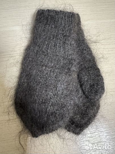 Варежки пуховые женские