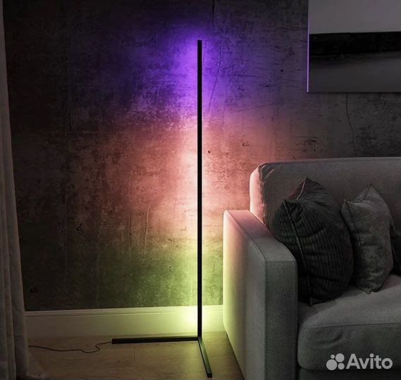 Скандинавский угловой RGB светильник/лампа