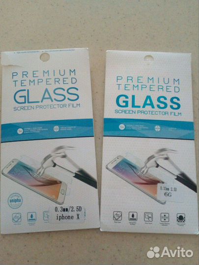 Защитное стекло на айфон 6,7,8 и айфон Х