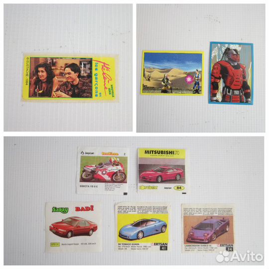 Вкладыши, наклейки