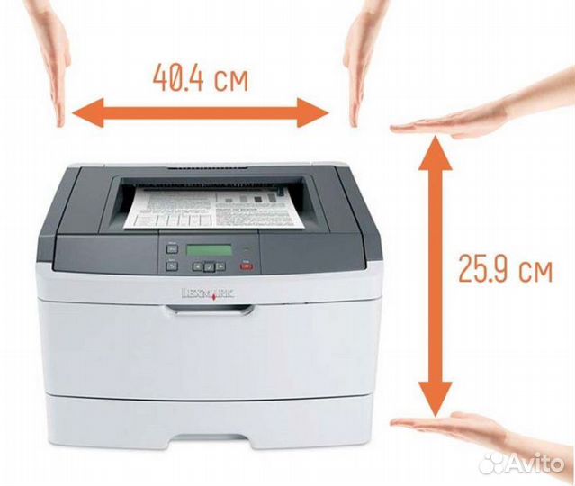 Lexmark E360DN лазерный USB, LPT, Duplex