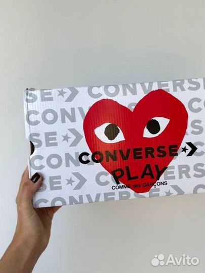 Кеды Converse Play Comme Des Garcons новые