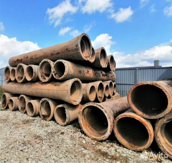 Трубы б/у бетонные армированные 600 мм