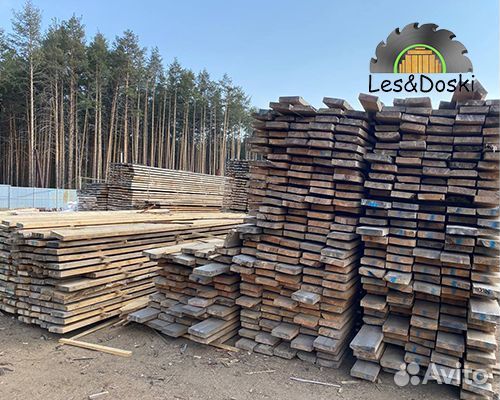 Доска обрезная 50 200 6000 сухая