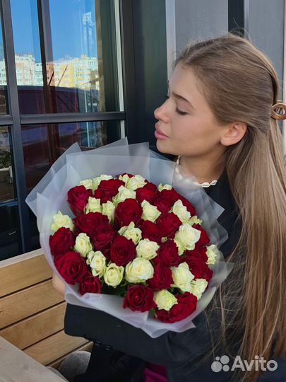 Розы букет 25 / 51 / 101 с доставкой