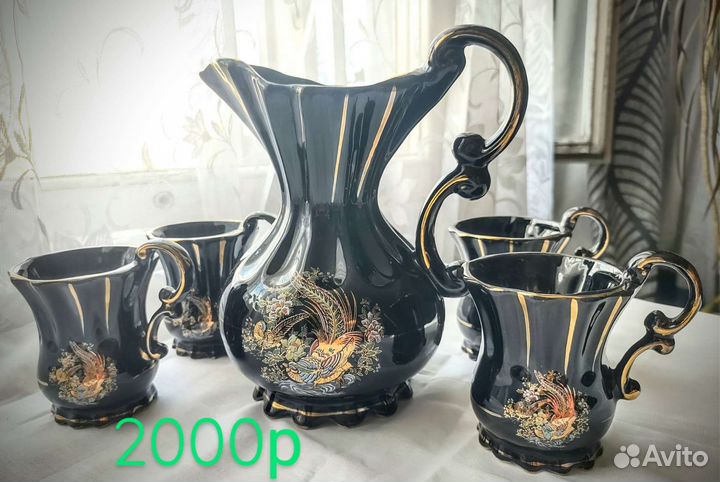 Кофейный сервиз гдр, сервиз чайный