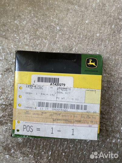 Джон Дир AT420279 уплотнение E210LC John Deere
