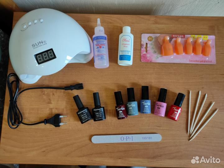Набор для маникюра с лампой 48вт проф