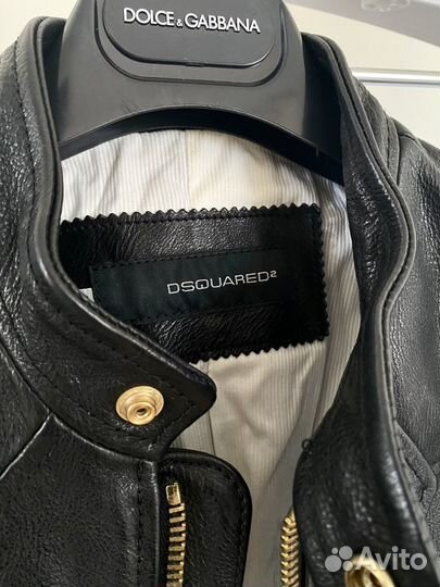 Куртка кожаная женская Dsquared2 (оригинал)