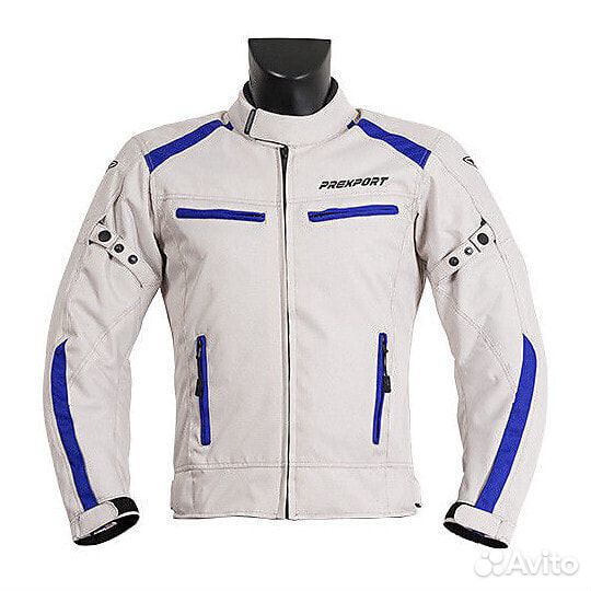 Prexport Europa White Blue Motorcycle мотокуртка