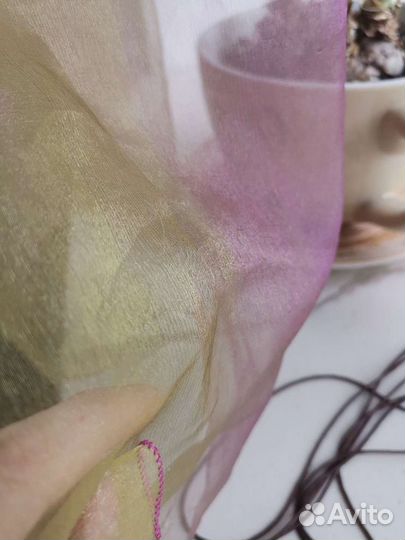 Штора,вуаль,органза радуга,высота 1.6м