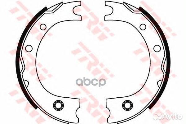 Колодки торм стоян к-т задн gs8716 TRW