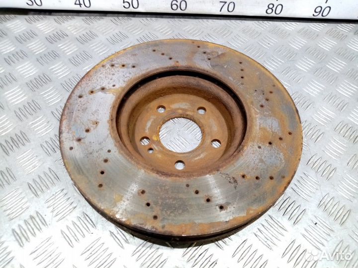 Б/У Диск тормозной передний вентилируемый#001