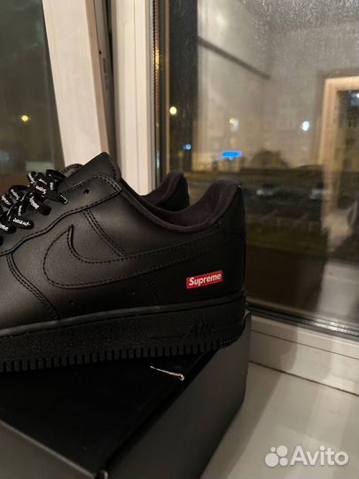 Nike air force 1 low black supreme оригинал