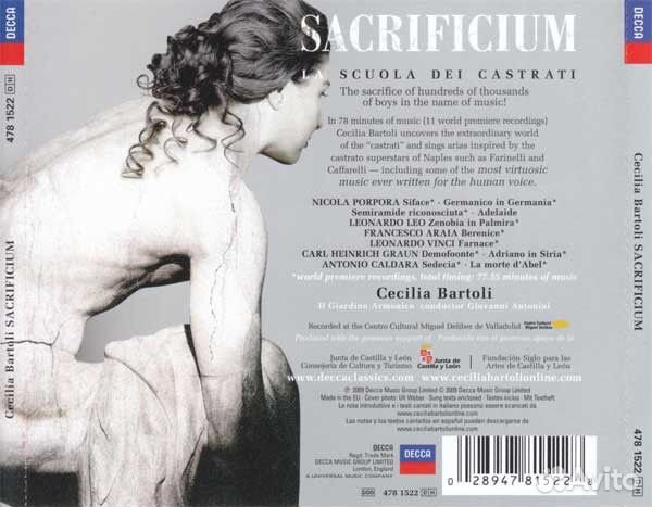 Cecilia Bartoli - Sacrificium (CD)