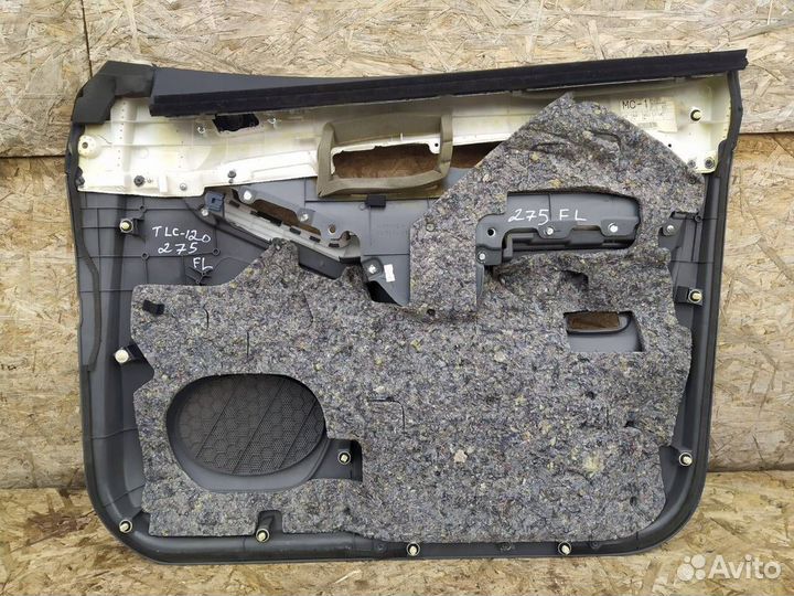 Обшивка двери Toyota Prado 120 gray Кожа