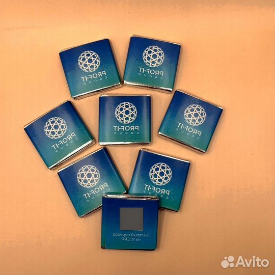 Шоколад с визиткой 5г