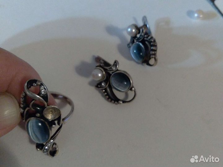 Кольцо и серьги Jenavi