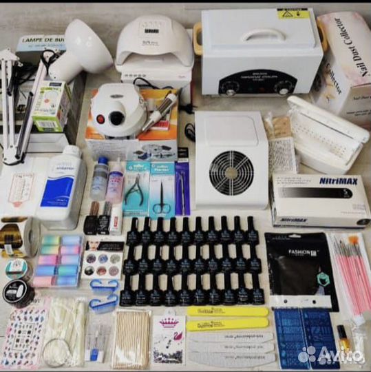 Набор для маникюра с аппаратом и сухожаром