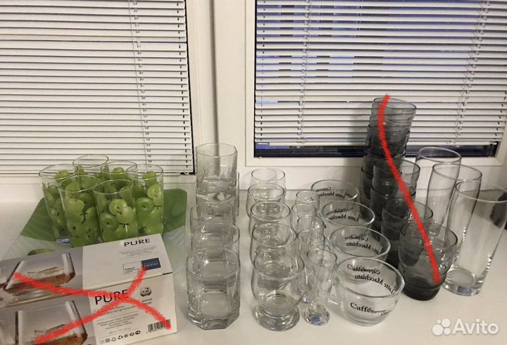 Бокалы стаканы рюмки