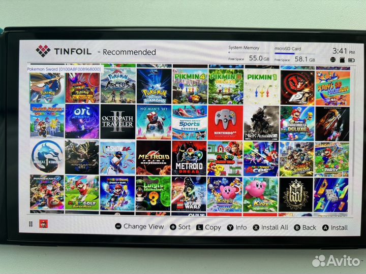 Новая прошитая Nintendo Switch Oled