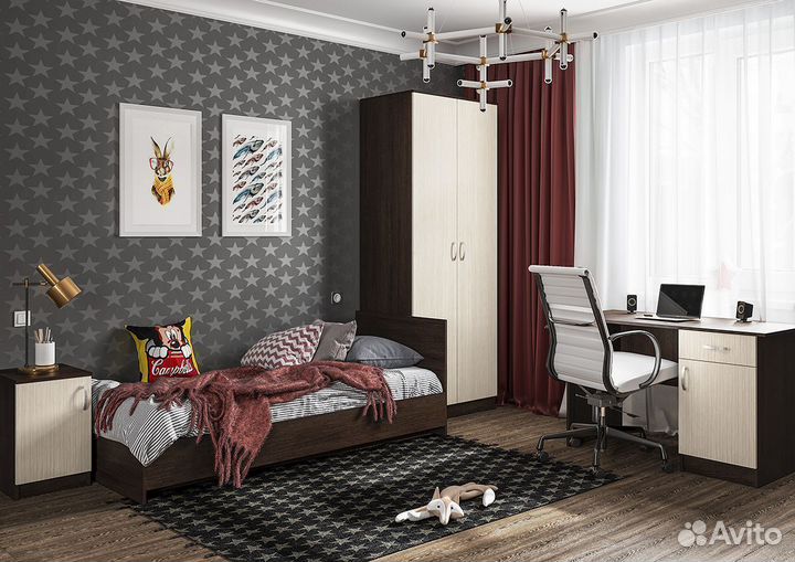 Шкаф распашной двухстворчатый