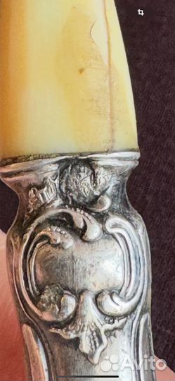 Нож и ложка серебро