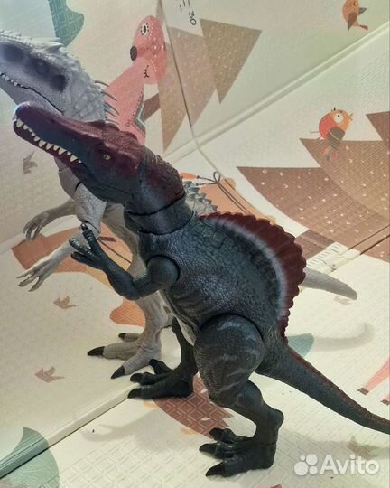 Jurassic world тирекс динозавр mattel