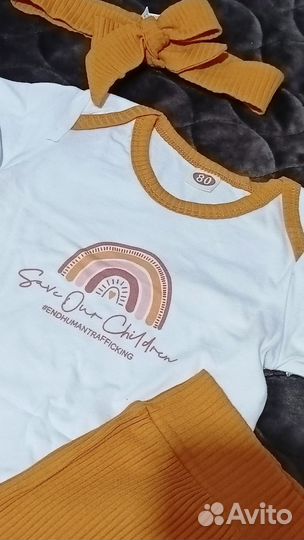 Детский трикотажный комплект 74-80