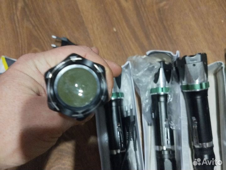 5 металлических фонарей с зумом