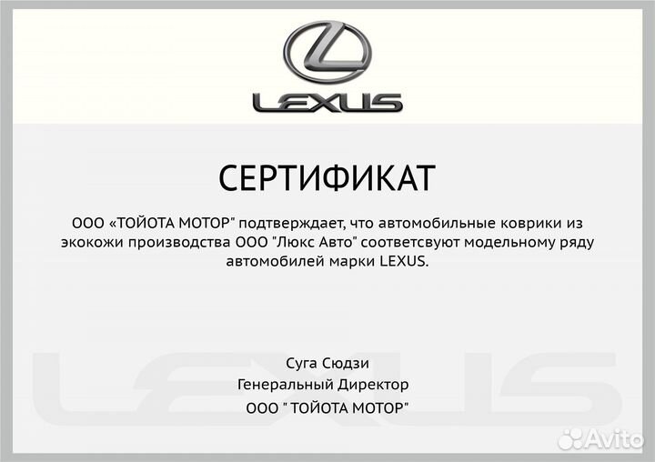 3D Коврики Lexus GX из Экокожи