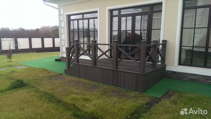 Террасная доска дпк. Ограждения дпк