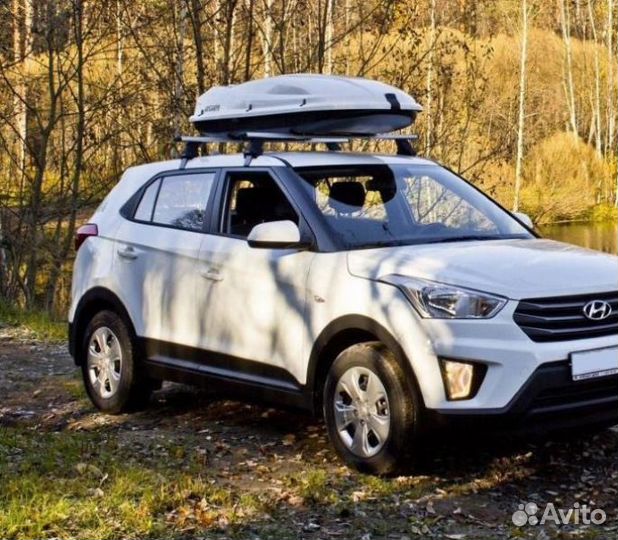 Багажник на крышу Hyundai Creta аэро Atlant
