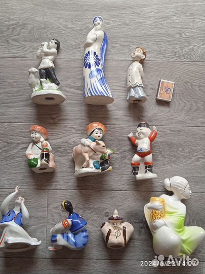 Фарфоровые статуэтки времён СССР и современные