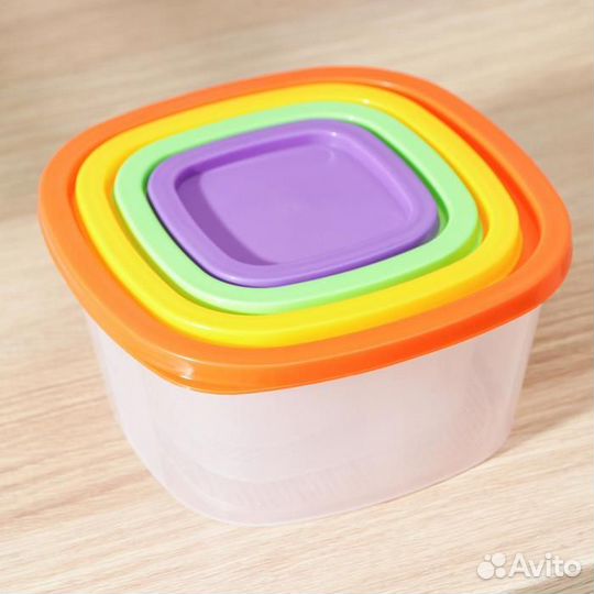 Набор пищевых контейнеров «BioFresh», 4 шт: 0,23 л