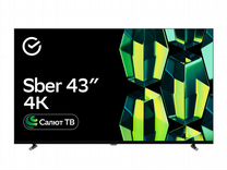 Новый 4K телевизор Sber 43" 2GB, чек, гарантия