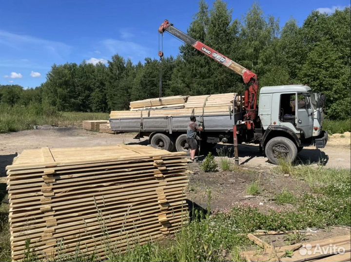 Доска обрезная любые размеры сосна