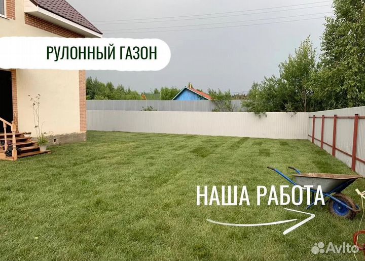 Рулонный газон и автополив