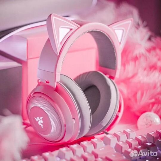 Наушники razer kraken kitty edition quartz