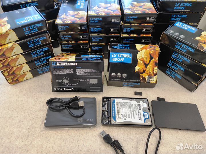 Внешний бокс USB 2.x для hdd 2.5