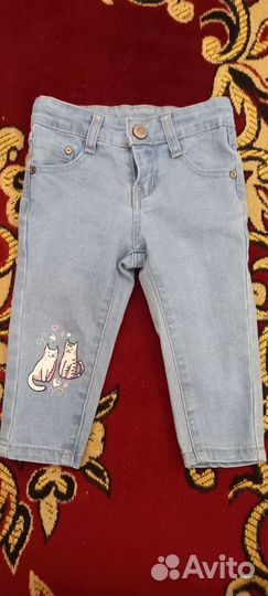 Джинсы для девочки 74 см